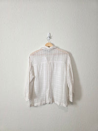 Vintage Linen Button Up Shirt (M)