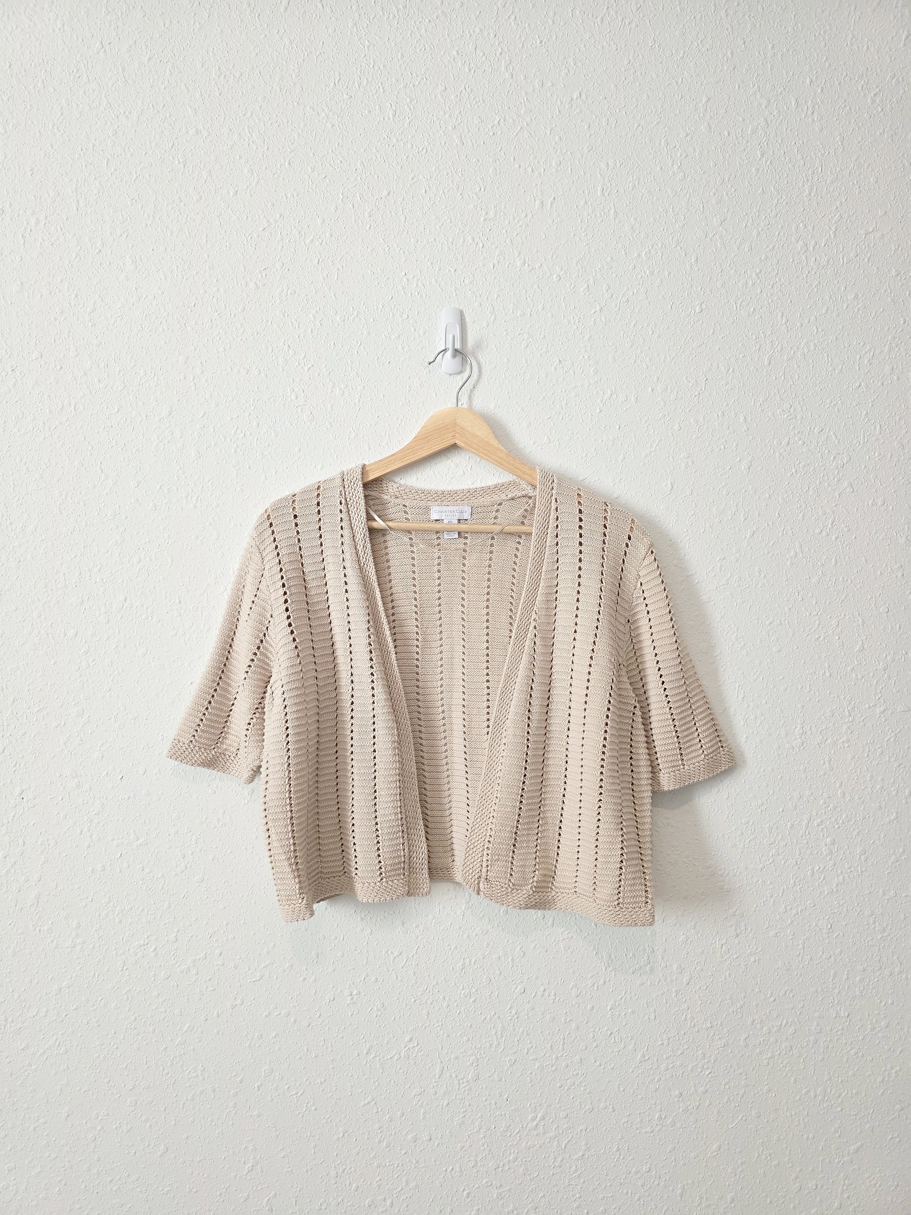 Crochet Knit Cotton Sweater (LP)