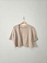 Crochet Knit Cotton Sweater (LP)