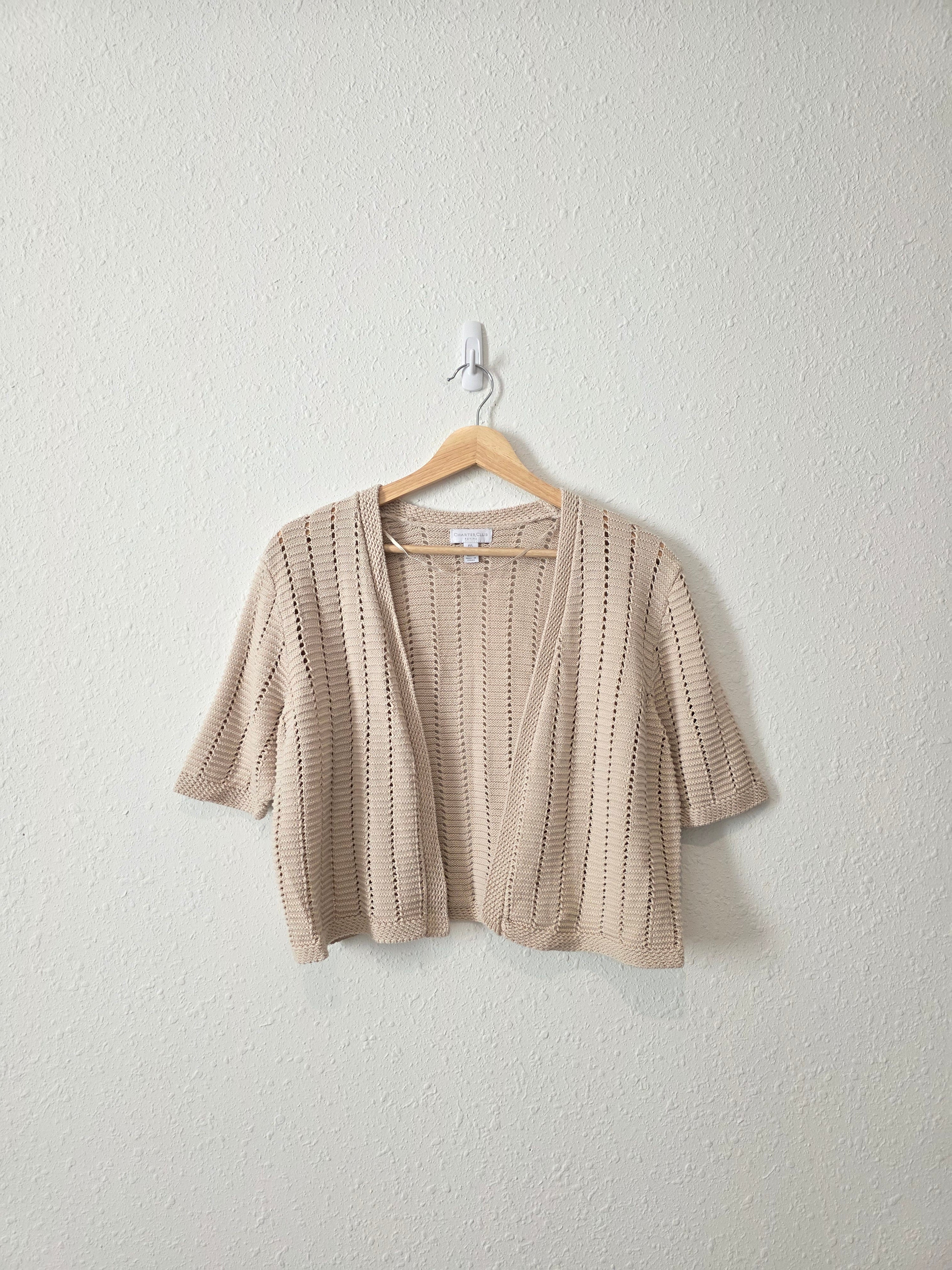 Crochet Knit Cotton Sweater (LP)