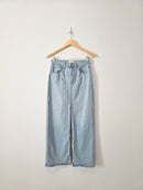 Light Wash Denim Maxi Skirt (2)