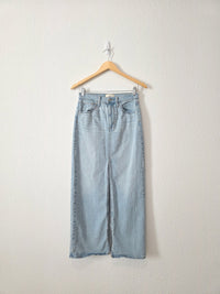 Light Wash Denim Maxi Skirt (2)