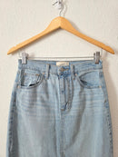 Light Wash Denim Maxi Skirt (2)