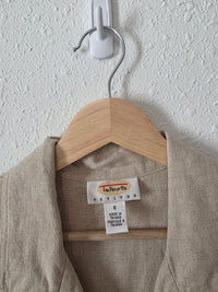 Vintage Linen Button Up Tank (S)