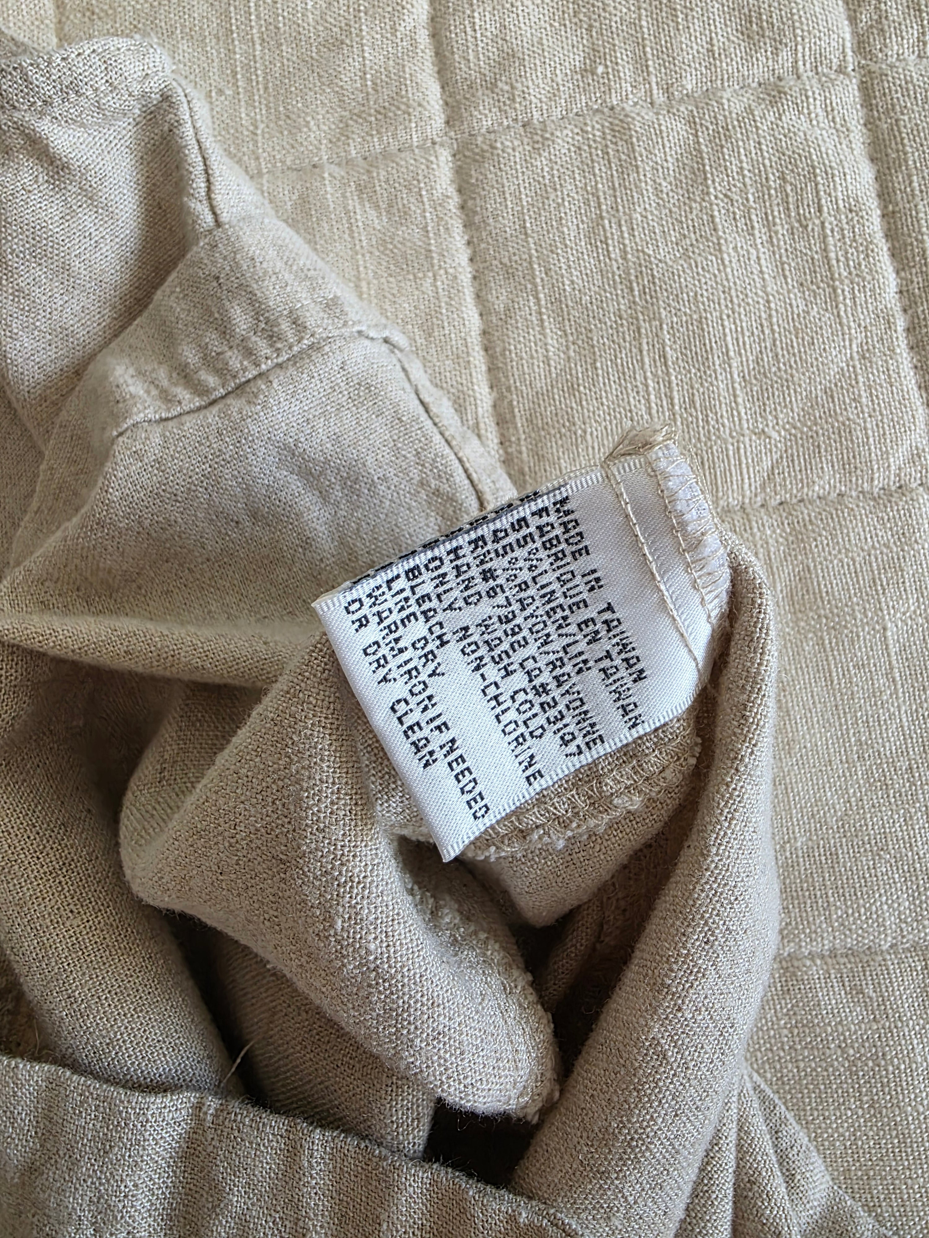 Vintage Linen Button Up Tank (S)