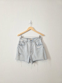 Grlfrnd Light Wash Denim Shorts (28)