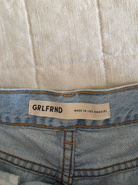 Grlfrnd Light Wash Denim Shorts (28)