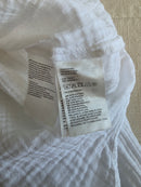 White Cotton Gauze Top (M)