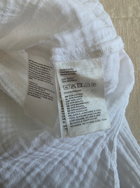 White Cotton Gauze Top (M)