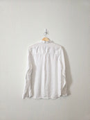 White Linen Button Up Shirt (L)