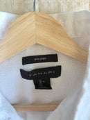 White Linen Button Up Shirt (L)