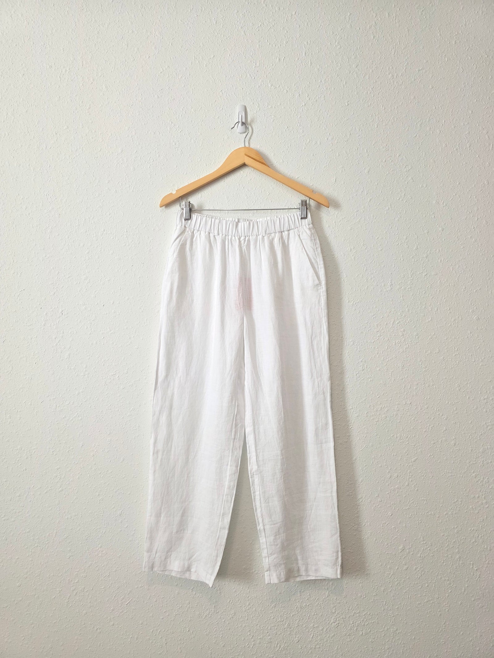 NEW Quince White Linen Pants (S)