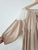 NEW Checkered Babydoll Top (L)