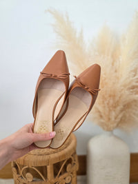 Brown Leather Ballet Mules (8)