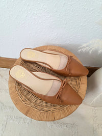 Brown Leather Ballet Mules (8)