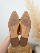 Brown Leather Ballet Mules (8)