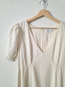 Puff Sleeve Linen Blend Dress (M)