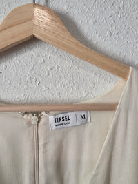 Puff Sleeve Linen Blend Dress (M)