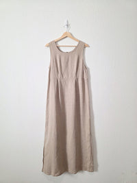Flax Linen Reversible Maxi Dress (S)