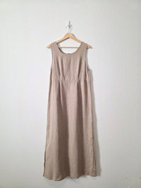 Flax Linen Reversible Maxi Dress (S)