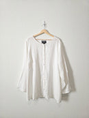 White Linen Button Up (3X)