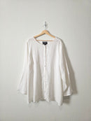 White Linen Button Up (3X)