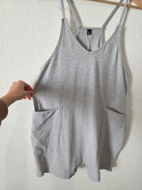 NEW Gray Comfy Romper (M)