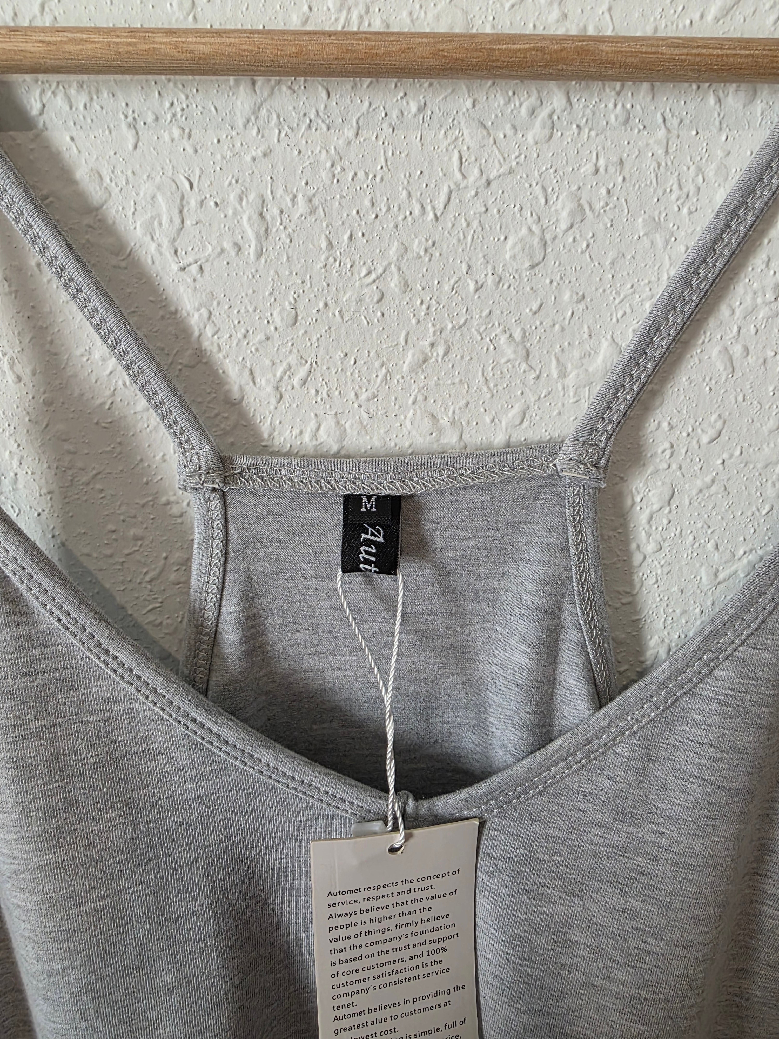 NEW Gray Comfy Romper (M)