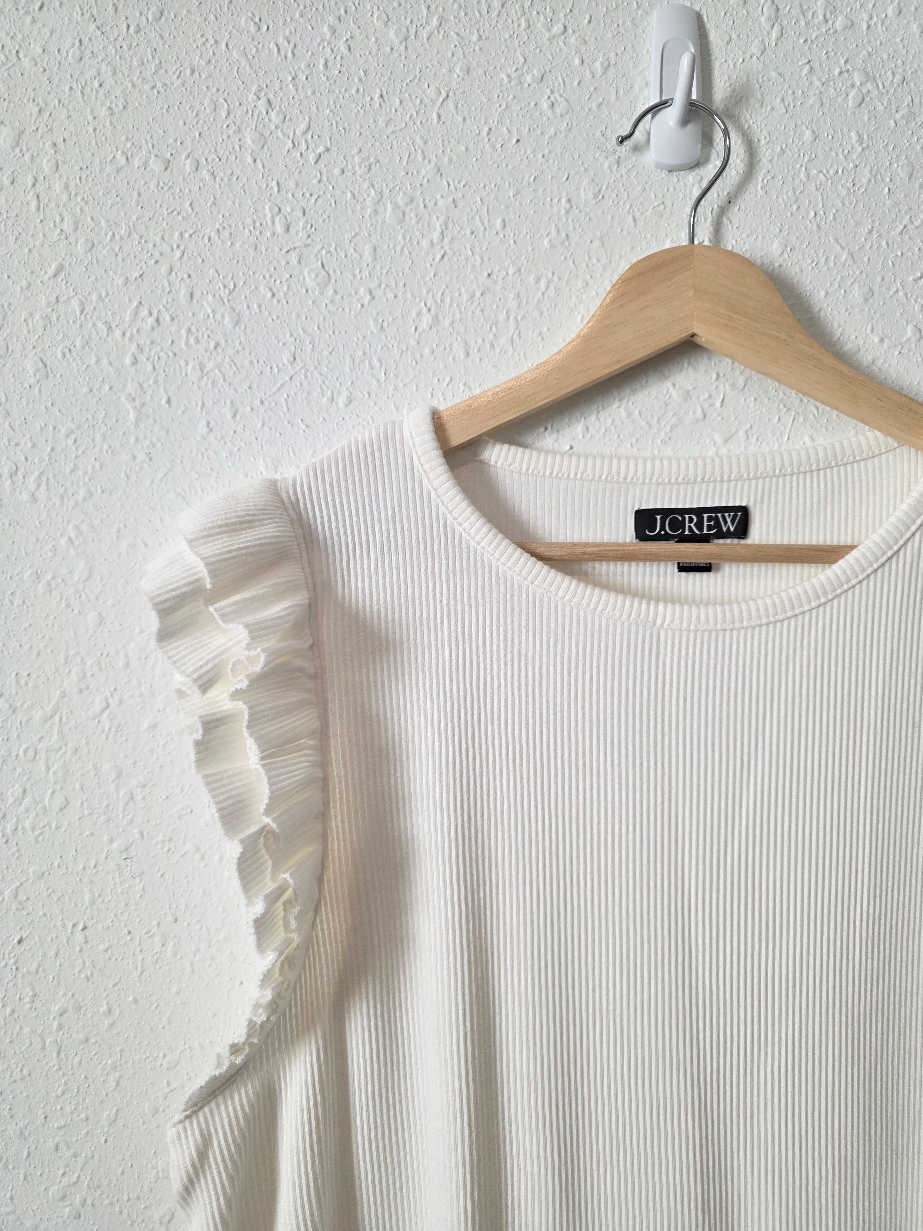 J.Crew Ribbed Crew Top (XXL)