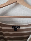 J.Crew Brown Striped Top (XL)