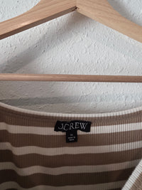 J.Crew Brown Striped Top (XL)