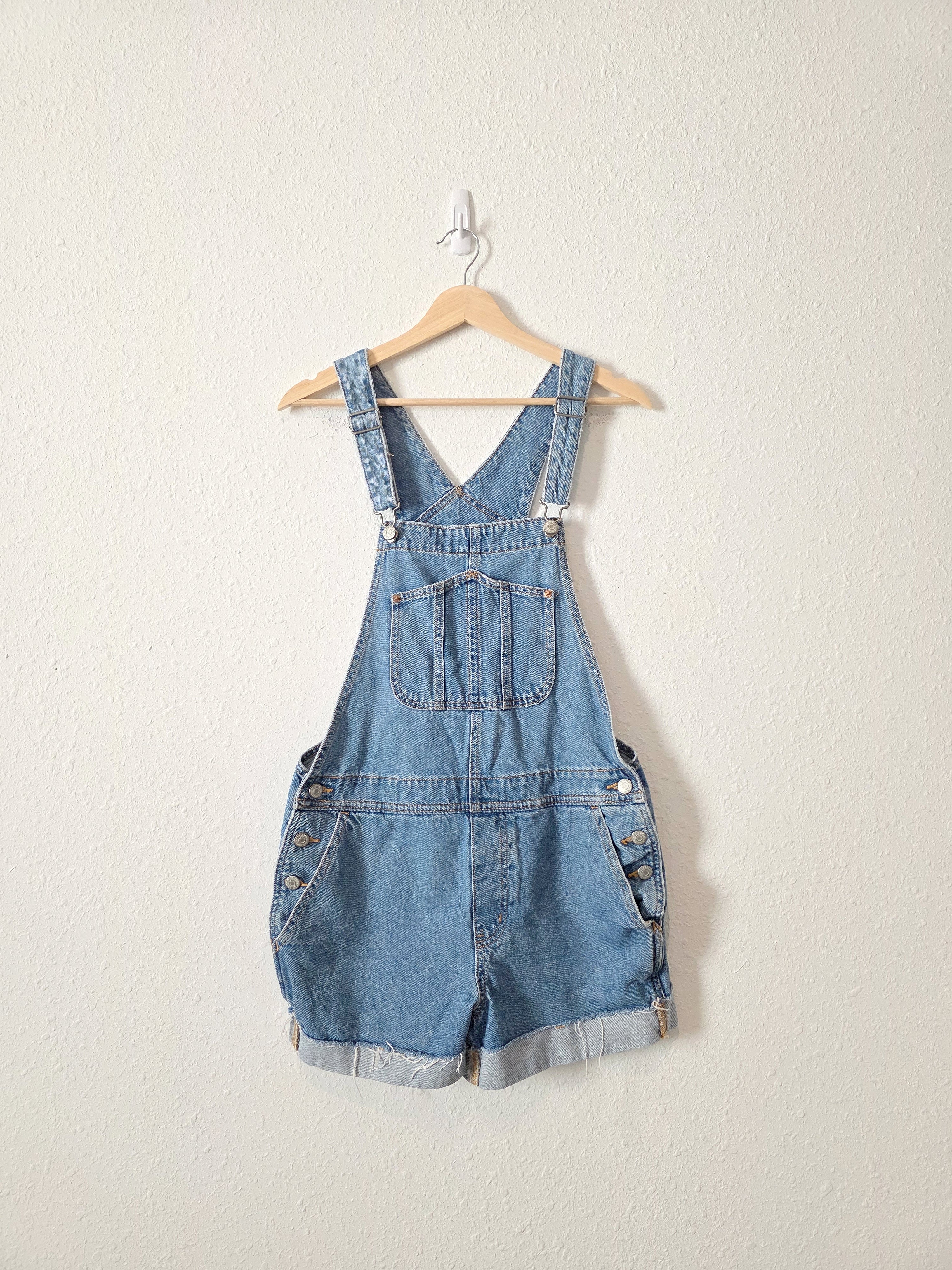 Relaxed Denim Shortalls (M)