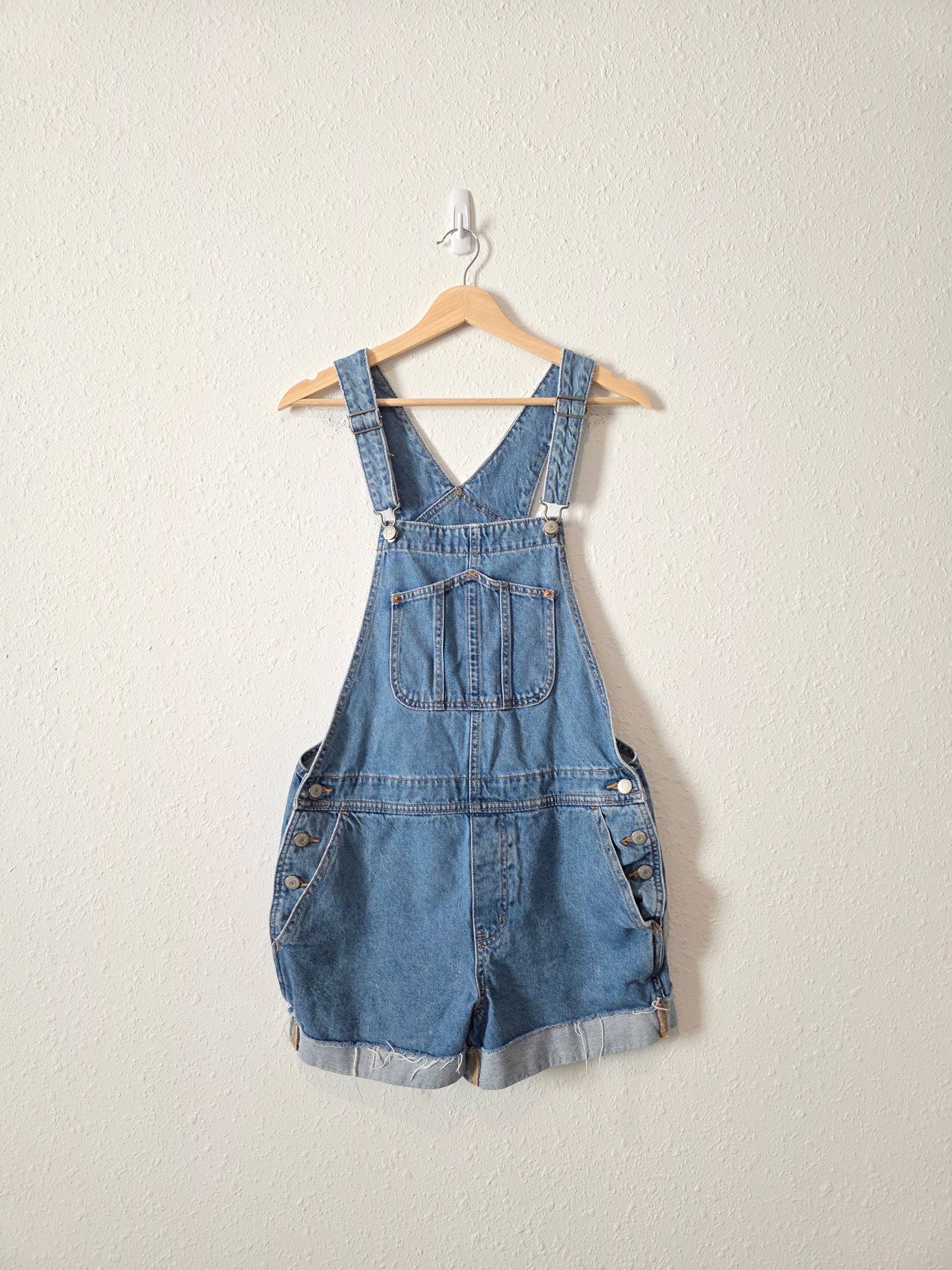 Relaxed Denim Shortalls (M)