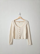 Madewell Cream Ribbed Top (S)