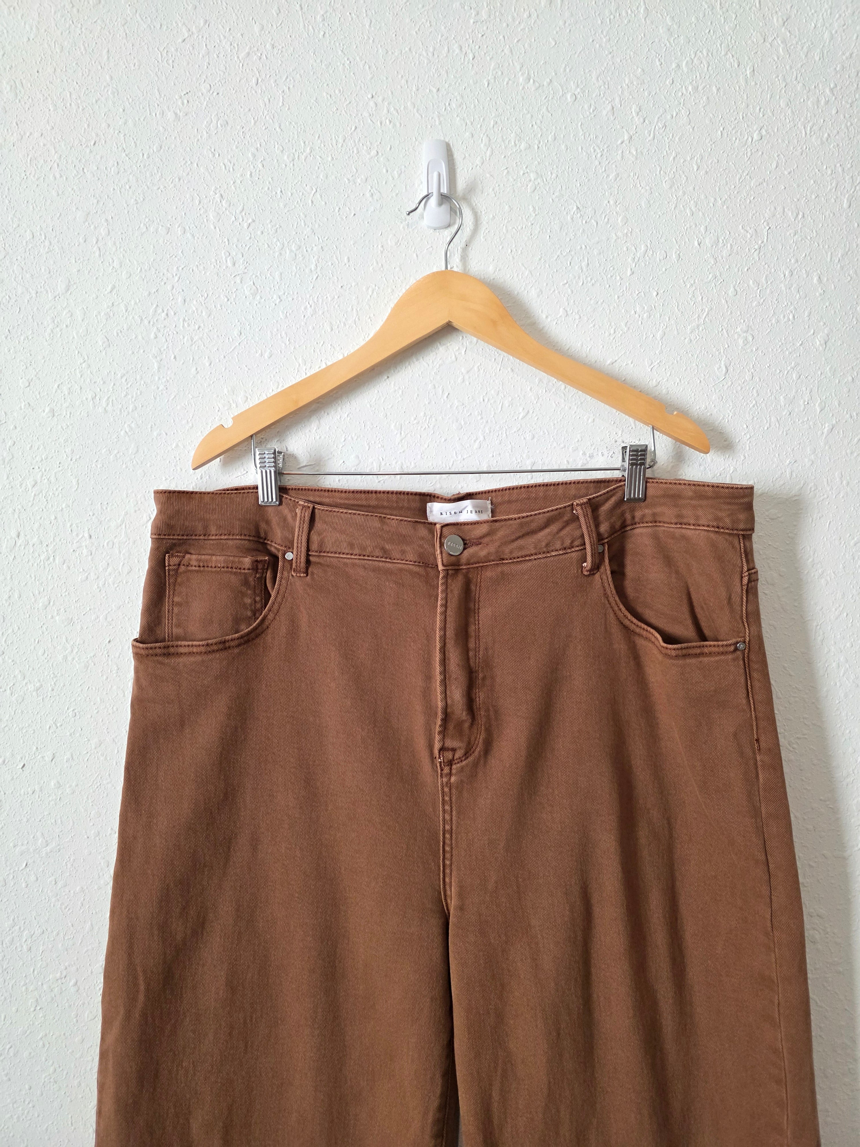 Rust Wide Leg Jeans (3X)