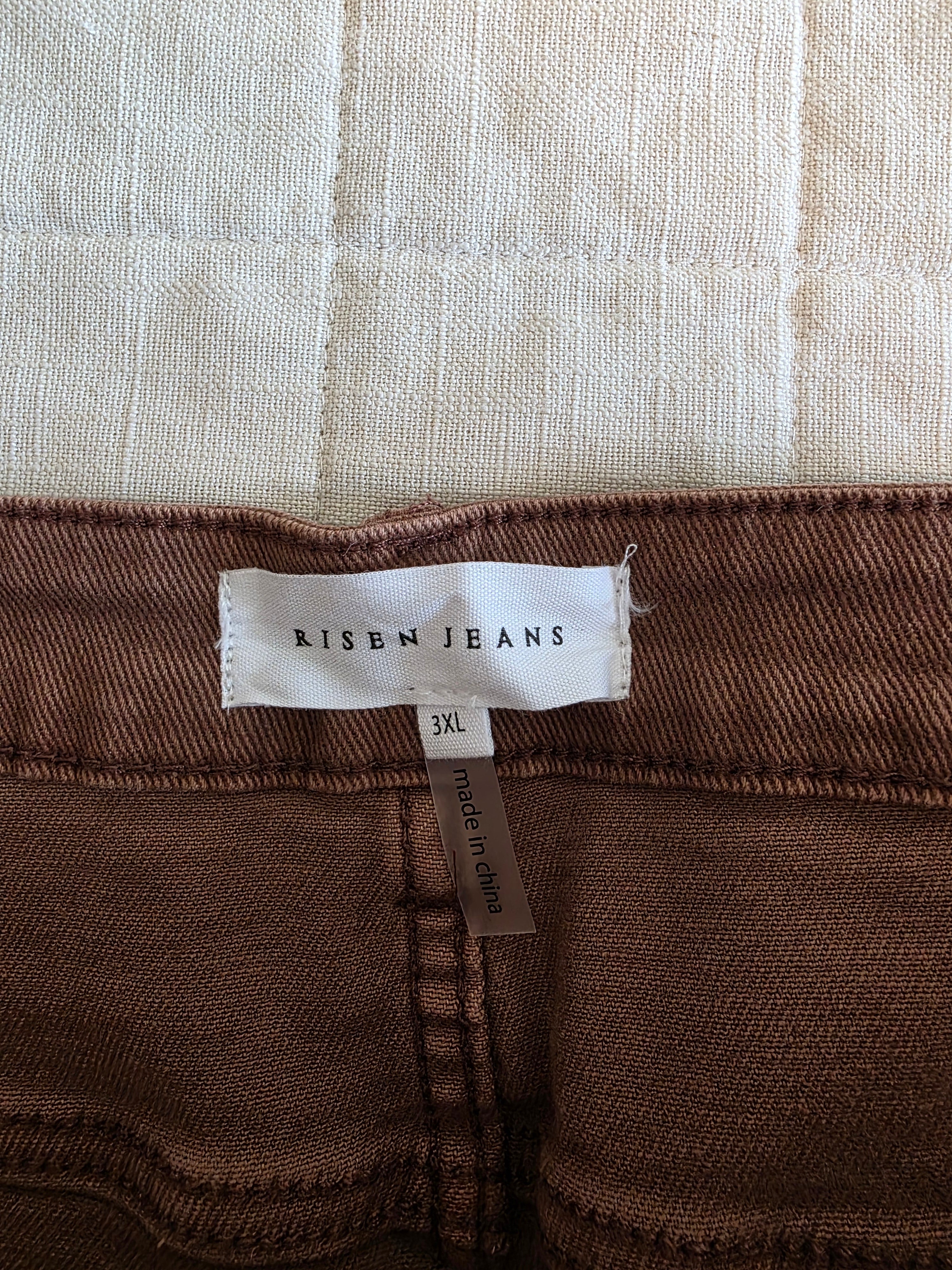 Rust Wide Leg Jeans (3X)