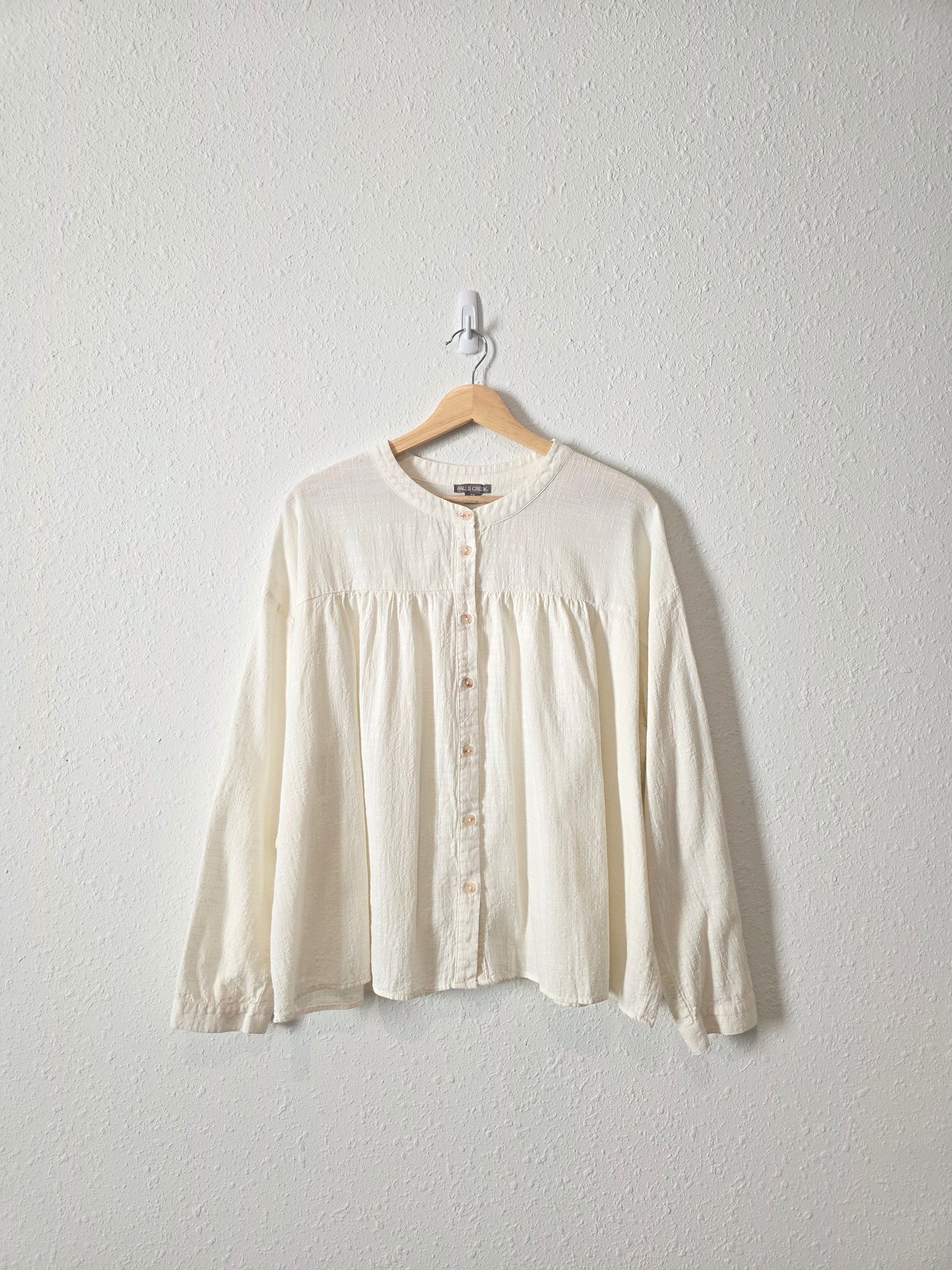 Button Up Cotton Blouse (2X)