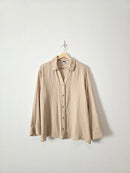 Neutral Gauze Button Up (L)