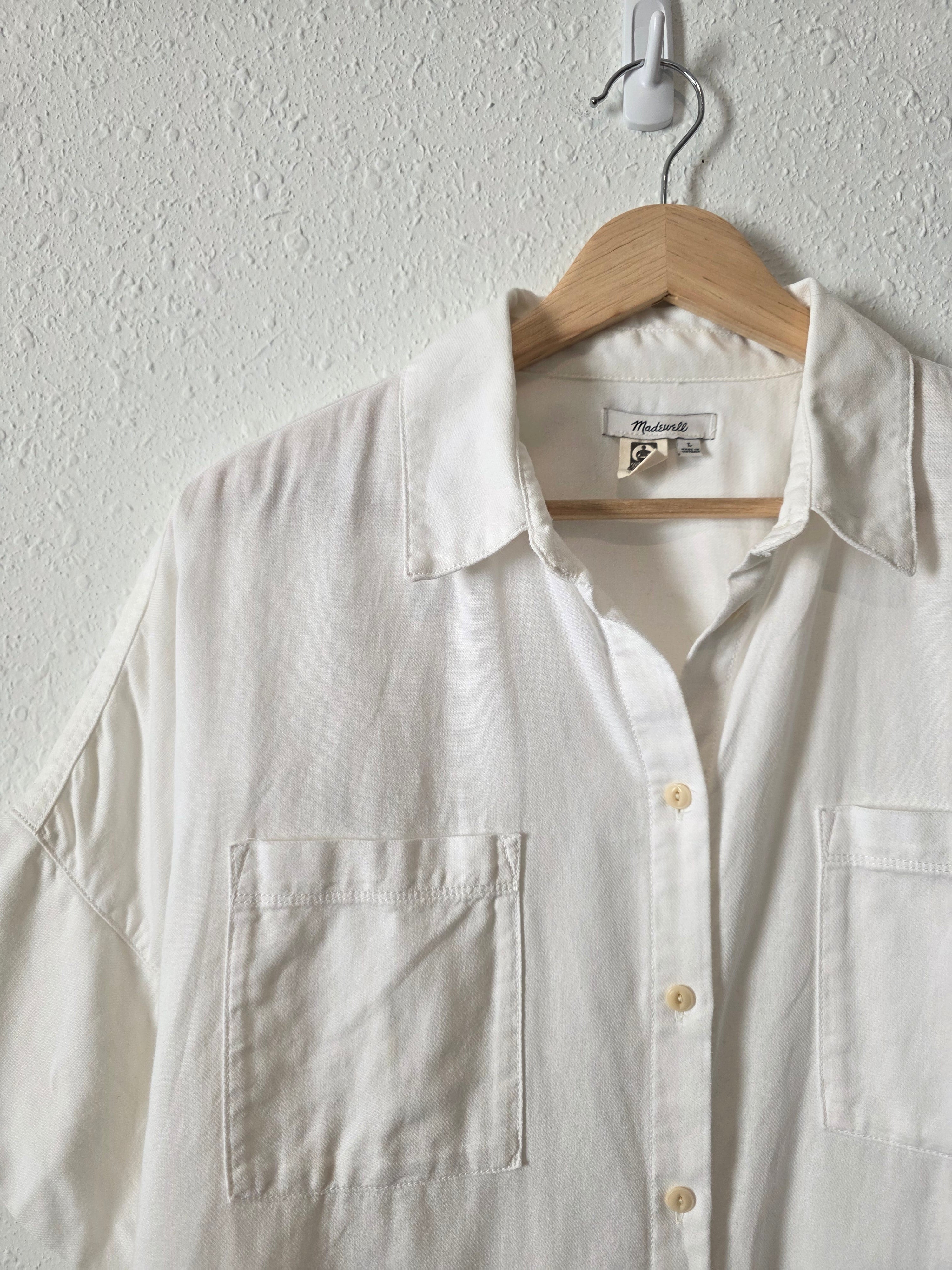 Madewell Oversized Cotton Button Up (L)