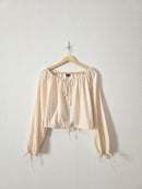Cream Cotton Blouse (M)