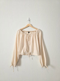 Cream Cotton Blouse (M)