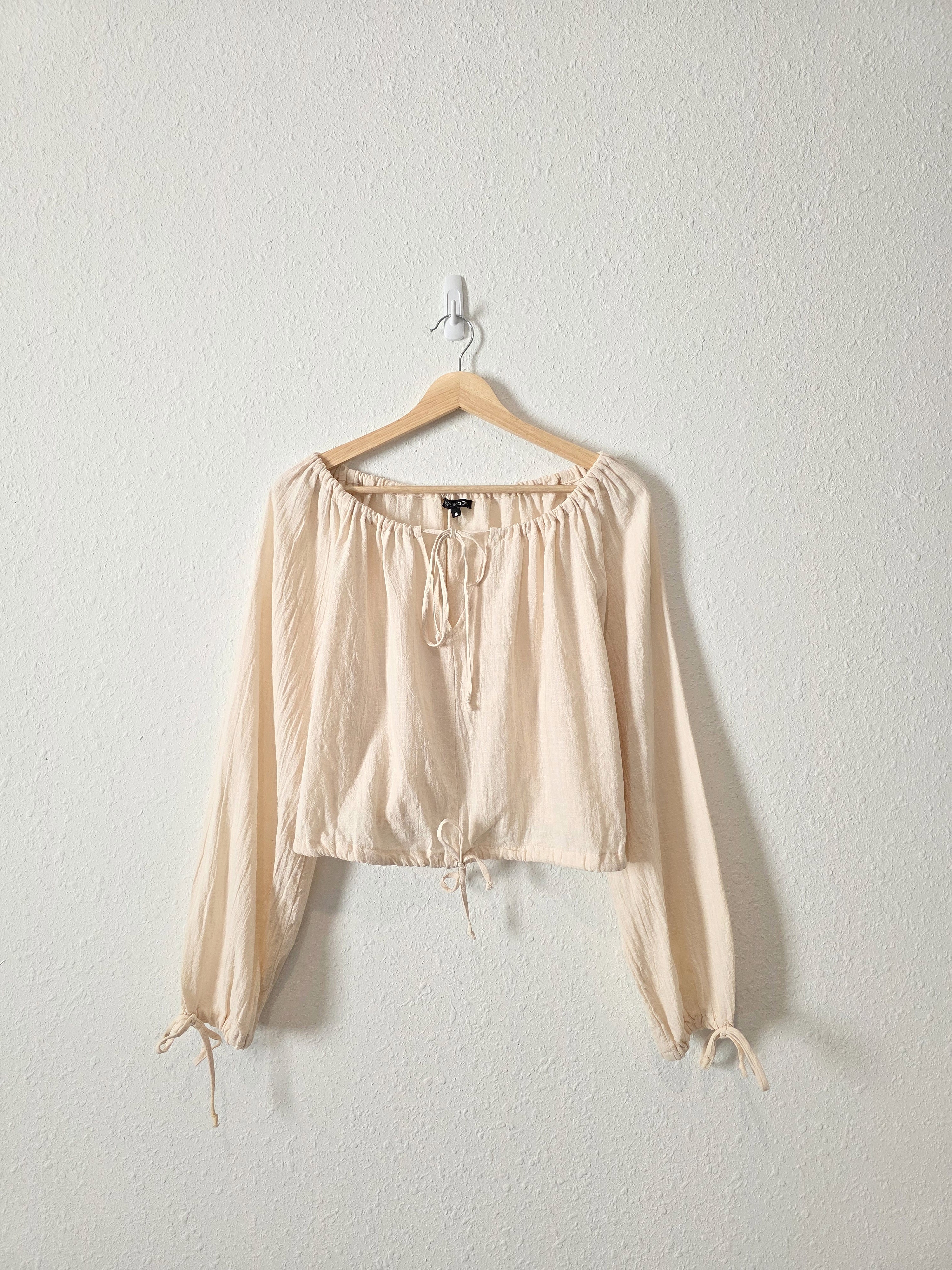 Cream Cotton Blouse (M)