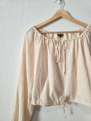 Cream Cotton Blouse (M)