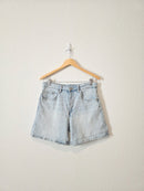 Zara Light Wash Denim Shorts (8)
