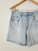 Zara Light Wash Denim Shorts (8)