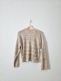 Vintage Cotton Knit Sweater (S)