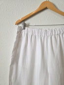 White Linen Wide Leg Pants (XL)