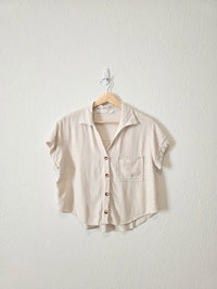 Altar'd State Linen Blend Top (M)