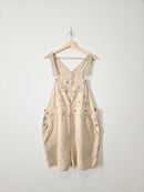 Vintage Floral Linen Shortalls (22W)