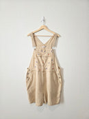 Vintage Floral Linen Shortalls (22W)